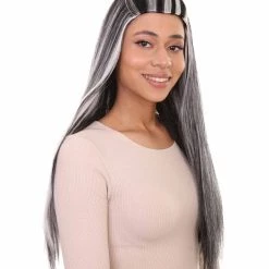 HPO Monster Womens Wig | Two Toned Cosplay Halloween Wig | Premium Breathable Capless Cap 16 HPO Monster Womens Wig | Two Toned Cosplay Halloween Wig | Premium Breathable Capless Cap