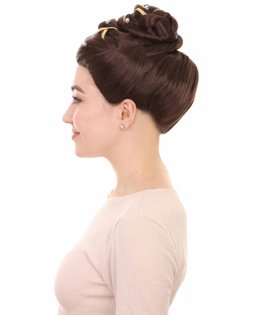 HPO Womens Princess Wig | TV/Movie Adult Wigs | Premium Breathable Capless Cap Women's 3 HPO Womens Princess Wig | TV/Movie Adult Wigs | Premium Breathable Capless Cap Women's