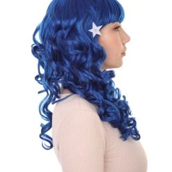 HPO Carnival Womens Wig | Blue Long Curly Party Event Ready Cosplay Halloween Wig | Premium Breathable Capless Cap 13 HPO Carnival Womens Wig | Blue Long Curly Party Event Ready Cosplay Halloween Wig | Premium Breathable Capless Cap
