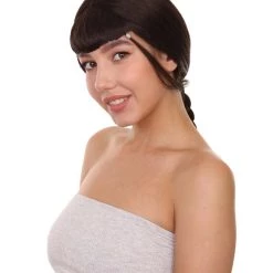 Adult Women's Animated Leader Of The Water Tribe Cosplay Wig, 22" Inch Long Pigtail Braided Hair | HPO