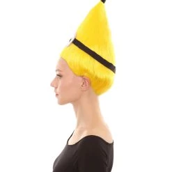 HPO Animation Yellow Unisex Wig | Yellow Tall Cartoon Film Series Wig | Premium Breathable Capless Cap Kids 11 HPO Animation Yellow Unisex Wig | Yellow Tall Cartoon Film Series Wig | Premium Breathable Capless Cap Kids