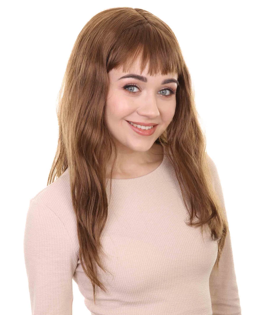 HPO Women's Womens Adult Drama Wig | Brown TV/Movie Wigs | Premium Breathable Capless Cap 6 HPO Women's Womens Adult Drama Wig | Brown TV/Movie Wigs | Premium Breathable Capless Cap