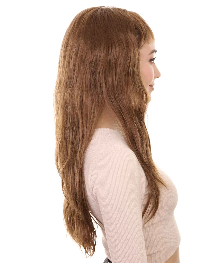 HPO Women's Womens Adult Drama Wig | Brown TV/Movie Wigs | Premium Breathable Capless Cap 5 HPO Women's Womens Adult Drama Wig | Brown TV/Movie Wigs | Premium Breathable Capless Cap