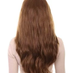 HPO Women's Womens Adult Drama Wig | Brown TV/Movie Wigs | Premium Breathable Capless Cap 12 HPO Women's Womens Adult Drama Wig | Brown TV/Movie Wigs | Premium Breathable Capless Cap