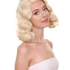 HPO Womens Unfortunate Wig | Blonde TV/Movie Wigs | Premium Breathable Capless Cap Women's