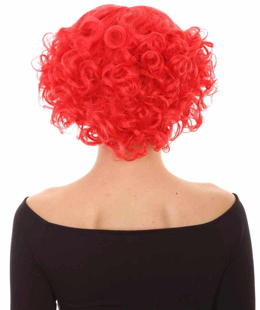 HPO Women's Short Red Cute Curly Wavy Wig | Party Ready Fancy Cosplay Halloween Wig | Premium Breathable Capless Cap 4 HPO Women's Short Red Cute Curly Wavy Wig | Party Ready Fancy Cosplay Halloween Wig | Premium Breathable Capless Cap