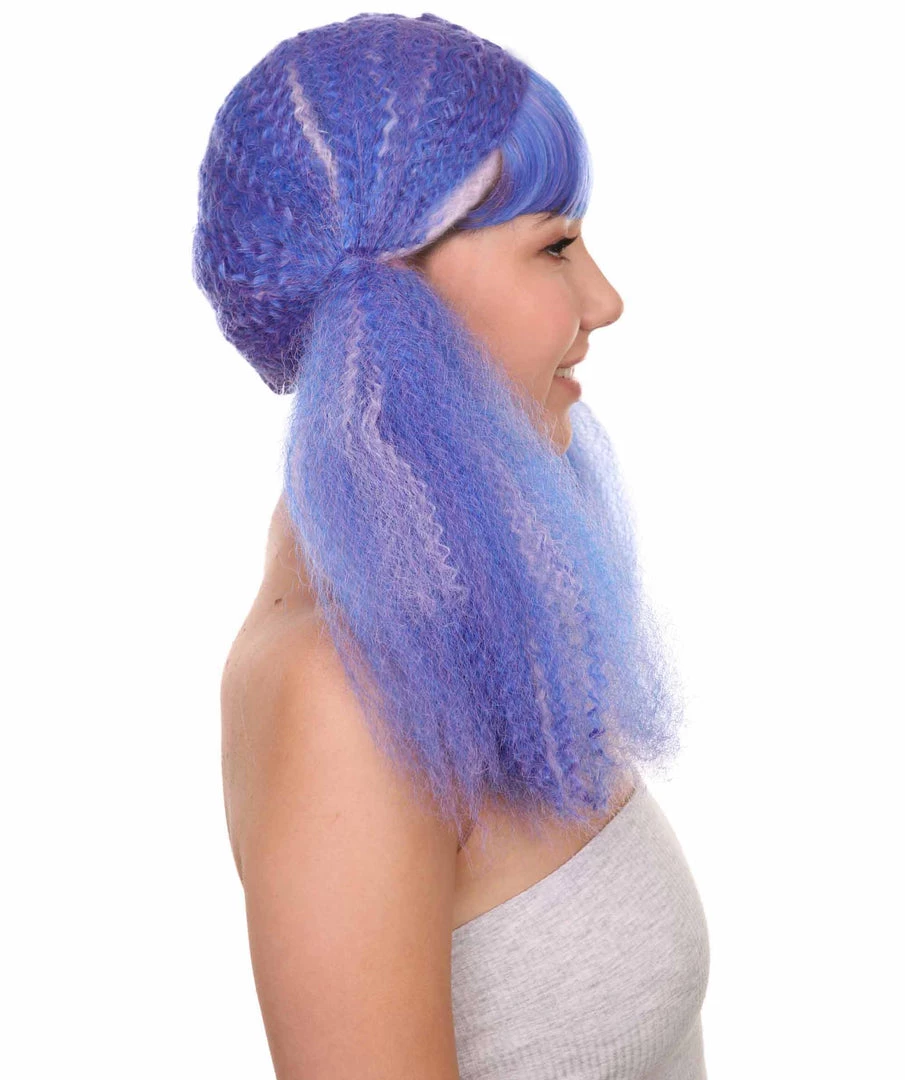 HPO Womens Mix Color Doll Wig | Big Fancy Party Event Ready Halloween Wig | Premium Breathable Capless Cap 5 HPO Womens Mix Color Doll Wig | Big Fancy Party Event Ready Halloween Wig | Premium Breathable Capless Cap