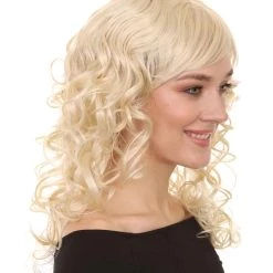 HPO Men's Adult Womens Wig | Curly Long Princess Blonde Cosplay Halloween Wig | Premium Breathable Capless Cap 13 HPO Men's Adult Womens Wig | Curly Long Princess Blonde Cosplay Halloween Wig | Premium Breathable Capless Cap