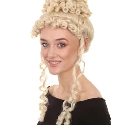 HPO Deluxe Princess Blonde Womens Wig | Royal Glamour Cosplay Halloween Wig | Premium Breathable Capless Cap Men's
