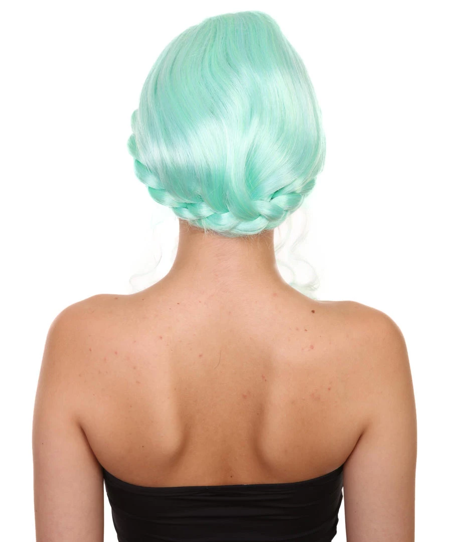 Adult Women's 16" Inch Medium Length Halloween Cosplay Braided Updo Iconic Influencer Of Social Media Costume Wig, Synthetic Soft Fiber Hair, | HPO 4 Adult Women's 16" Inch Medium Length Halloween Cosplay Braided Updo Iconic Influencer Of Social Media Costume Wig, Synthetic Soft Fiber Hair, | HPO