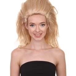 Adult Women's 26" Long Length Wavy Halloween Baroque Queen Of Drag Fierce Costume Wig, Synthetic Soft Fiber Hair, Perfect For Your Next Convention And Group Party! | HPO