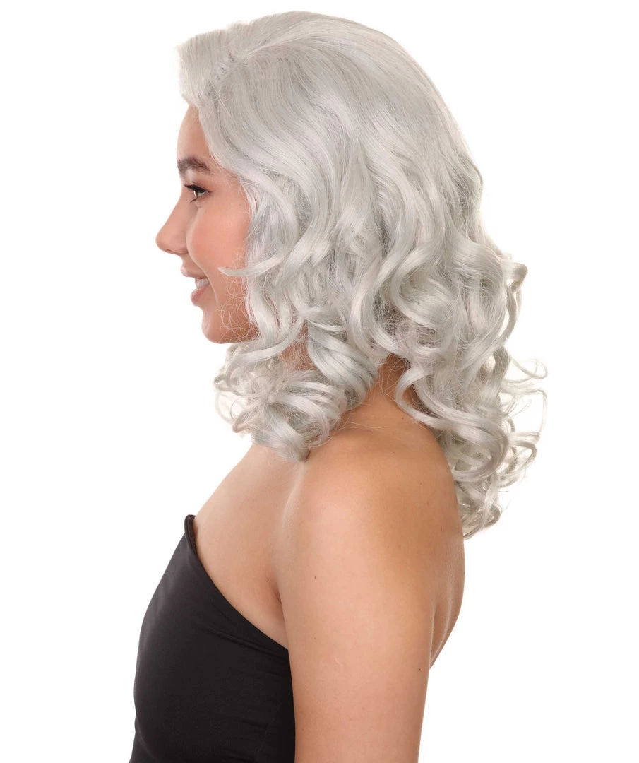 Adult Women's 19" Inch Curly Soft Synthetic Cosplay Anime Halloween Iconic Pop Star Influencer Icon Wig, Synthetic Soft Fiber Hair, | HPO 3 Adult Women's 19" Inch Curly Soft Synthetic Cosplay Anime Halloween Iconic Pop Star Influencer Icon Wig, Synthetic Soft Fiber Hair, | HPO