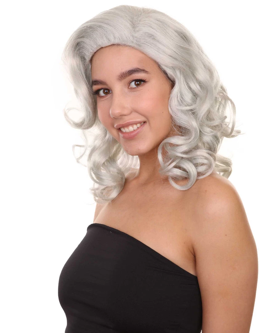 Adult Women's 19" Inch Curly Soft Synthetic Cosplay Anime Halloween Iconic Pop Star Influencer Icon Wig, Synthetic Soft Fiber Hair, | HPO 2 Adult Women's 19" Inch Curly Soft Synthetic Cosplay Anime Halloween Iconic Pop Star Influencer Icon Wig, Synthetic Soft Fiber Hair, | HPO