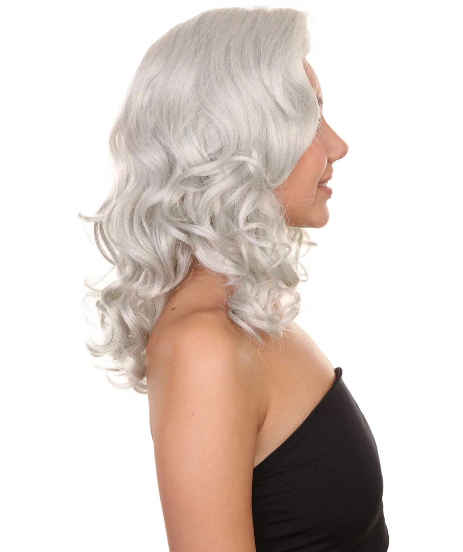 Adult Women's 19" Inch Curly Soft Synthetic Cosplay Anime Halloween Iconic Pop Star Influencer Icon Wig, Synthetic Soft Fiber Hair, | HPO 5 Adult Women's 19" Inch Curly Soft Synthetic Cosplay Anime Halloween Iconic Pop Star Influencer Icon Wig, Synthetic Soft Fiber Hair, | HPO