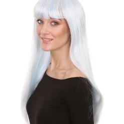 HPO Long Bob Womens Wig | Fancy Party Event Ready Halloween Wig (Lots Of Color Options) | Premium Breathable Capless Cap