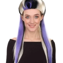 HPO Men's Mystery Annie Womens Wig | Blond Long Cosplay Halloween Wig | Premium Breathable Capless Cap