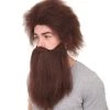 HPO Caveman Mens Wig And Beard Set Collection | Stone Age Cosplay Halloween Wig | Premium Breathable Capless Cap
