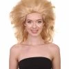 Adult Women's 17" Inch Medium Length Wavy Halloween Baroque Drag Queen Diva Costume Wig, Synthetic Soft Fiber Hair, Perfect For Your Next Convention And Group Party! | HPO