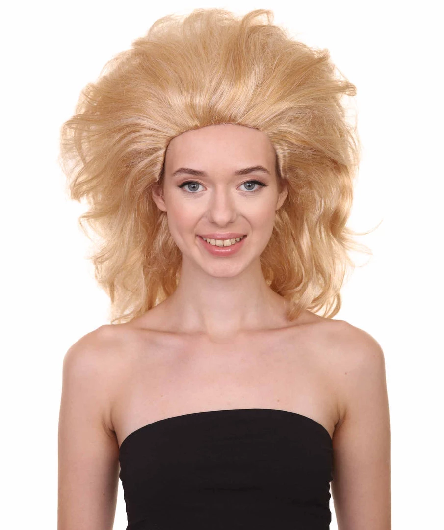 Adult Women's 17" Inch Medium Length Wavy Halloween Baroque Drag Queen Diva Costume Wig, Synthetic Soft Fiber Hair, Perfect For Your Next Convention And Group Party! | HPO 1 Adult Women's 17" Inch Medium Length Wavy Halloween Baroque Drag Queen Diva Costume Wig, Synthetic Soft Fiber Hair, Perfect For Your Next Convention And Group Party! | HPO