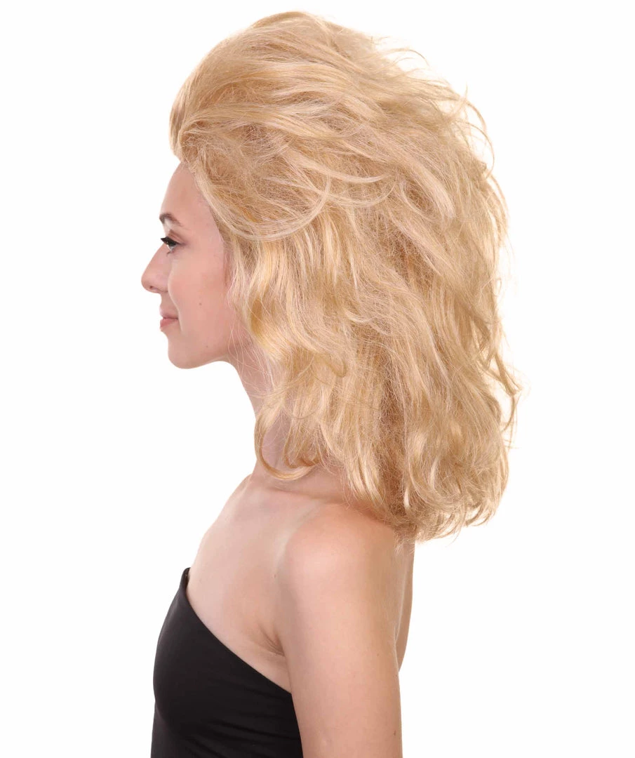 Adult Women's 17" Inch Medium Length Wavy Halloween Baroque Drag Queen Diva Costume Wig, Synthetic Soft Fiber Hair, Perfect For Your Next Convention And Group Party! | HPO 3 Adult Women's 17" Inch Medium Length Wavy Halloween Baroque Drag Queen Diva Costume Wig, Synthetic Soft Fiber Hair, Perfect For Your Next Convention And Group Party! | HPO