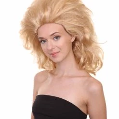 Adult Women's 17" Inch Medium Length Wavy Halloween Baroque Drag Queen Diva Costume Wig, Synthetic Soft Fiber Hair, Perfect For Your Next Convention And Group Party! | HPO