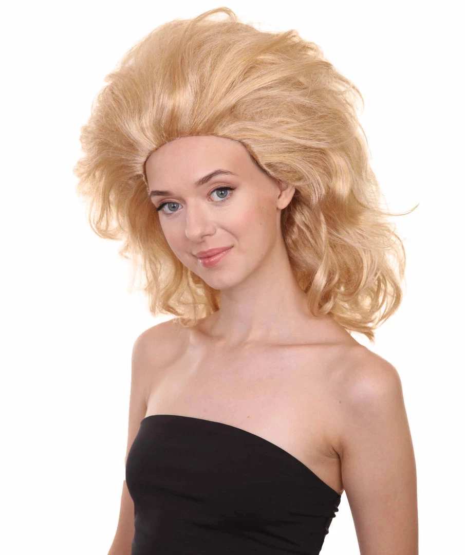 Adult Women's 17" Inch Medium Length Wavy Halloween Baroque Drag Queen Diva Costume Wig, Synthetic Soft Fiber Hair, Perfect For Your Next Convention And Group Party! | HPO 2 Adult Women's 17" Inch Medium Length Wavy Halloween Baroque Drag Queen Diva Costume Wig, Synthetic Soft Fiber Hair, Perfect For Your Next Convention And Group Party! | HPO