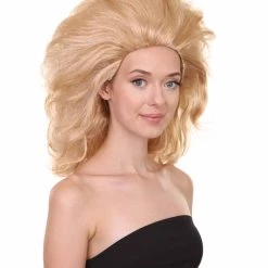 Adult Women's 17" Inch Medium Length Wavy Halloween Baroque Drag Queen Diva Costume Wig, Synthetic Soft Fiber Hair, Perfect For Your Next Convention And Group Party! | HPO 14 Adult Women's 17