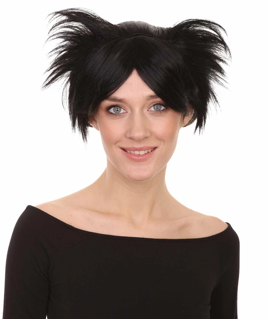HPO Susanna Wig | Womens Short Black Character Cosplay Halloween Wig | Premium Breathable Capless Cap Men's 1 HPO Susanna Wig | Womens Short Black Character Cosplay Halloween Wig | Premium Breathable Capless Cap Men's