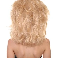 Adult Women's 17" Inch Medium Length Wavy Halloween Baroque Drag Queen Diva Costume Wig, Synthetic Soft Fiber Hair, Perfect For Your Next Convention And Group Party! | HPO 12 Adult Women's 17