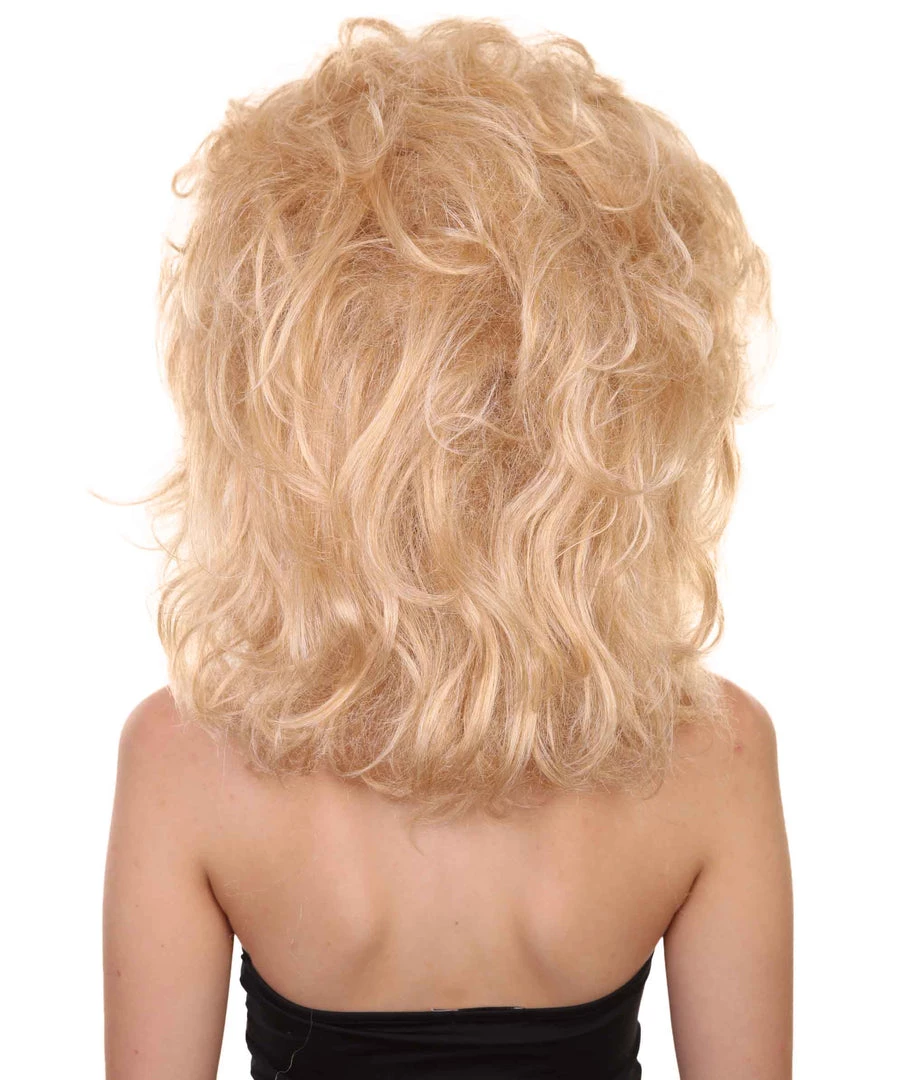 Adult Women's 17" Inch Medium Length Wavy Halloween Baroque Drag Queen Diva Costume Wig, Synthetic Soft Fiber Hair, Perfect For Your Next Convention And Group Party! | HPO 4 Adult Women's 17" Inch Medium Length Wavy Halloween Baroque Drag Queen Diva Costume Wig, Synthetic Soft Fiber Hair, Perfect For Your Next Convention And Group Party! | HPO