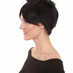 HPO Susanna Wig | Womens Short Black Character Cosplay Halloween Wig | Premium Breathable Capless Cap Men's 11 HPO Susanna Wig | Womens Short Black Character Cosplay Halloween Wig | Premium Breathable Capless Cap Men's