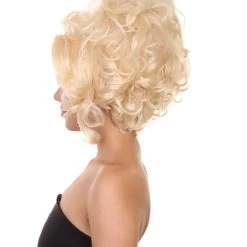 Adult Women's 14" Inch Medium Length Halloween Baroque Renaissance Lady Drag Costume Wig, Synthetic Soft Fiber Hair, Perfect For Your Next Fancy Convention And Group Royal Ball Party! | HPO 11 Adult Women's 14