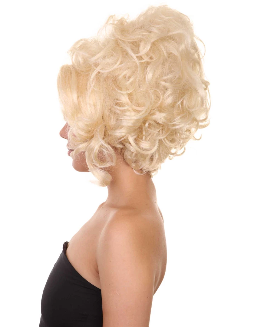 Adult Women's 14" Inch Medium Length Halloween Baroque Renaissance Lady Drag Costume Wig, Synthetic Soft Fiber Hair, Perfect For Your Next Fancy Convention And Group Royal Ball Party! | HPO 3 Adult Women's 14" Inch Medium Length Halloween Baroque Renaissance Lady Drag Costume Wig, Synthetic Soft Fiber Hair, Perfect For Your Next Fancy Convention And Group Royal Ball Party! | HPO