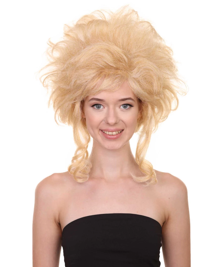 Adult Women's 16" Inch Medium Length Halloween Cosplay Baroque Renaissance 18th Century Lady Costume Wig, Synthetic Fiber Hair, | HPO 1 Adult Women's 16" Inch Medium Length Halloween Cosplay Baroque Renaissance 18th Century Lady Costume Wig, Synthetic Fiber Hair, | HPO