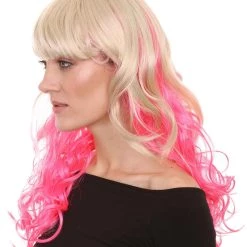 HPO Princess Jessie Womens Wig | Blond Pink Cosplay Halloween Wig | Premium Breathable Capless Cap