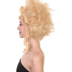 Adult Women's 16" Inch Medium Length Halloween Cosplay Baroque Renaissance 18th Century Lady Costume Wig, Synthetic Fiber Hair, | HPO 11 Adult Women's 16