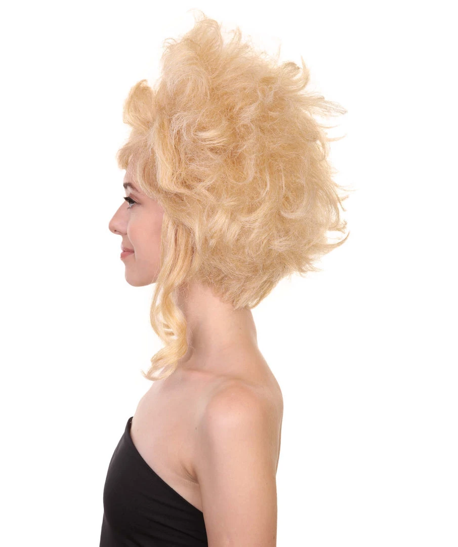 Adult Women's 16" Inch Medium Length Halloween Cosplay Baroque Renaissance 18th Century Lady Costume Wig, Synthetic Fiber Hair, | HPO 3 Adult Women's 16" Inch Medium Length Halloween Cosplay Baroque Renaissance 18th Century Lady Costume Wig, Synthetic Fiber Hair, | HPO