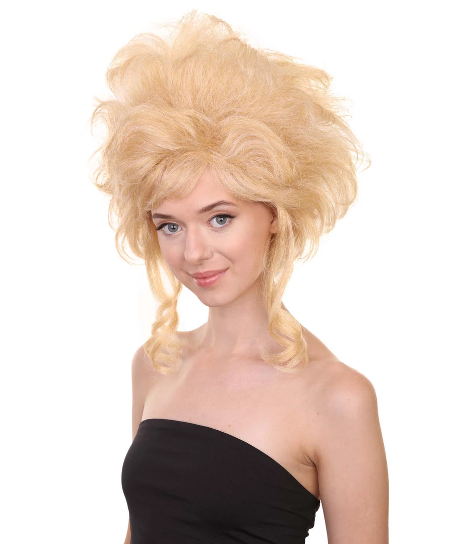 Adult Women's 16" Inch Medium Length Halloween Cosplay Baroque Renaissance 18th Century Lady Costume Wig, Synthetic Fiber Hair, | HPO 2 Adult Women's 16" Inch Medium Length Halloween Cosplay Baroque Renaissance 18th Century Lady Costume Wig, Synthetic Fiber Hair, | HPO