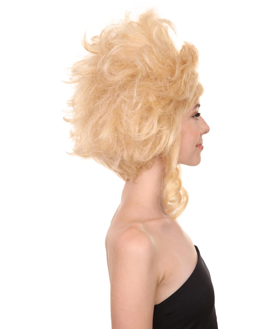 Adult Women's 16" Inch Medium Length Halloween Cosplay Baroque Renaissance 18th Century Lady Costume Wig, Synthetic Fiber Hair, | HPO 5 Adult Women's 16" Inch Medium Length Halloween Cosplay Baroque Renaissance 18th Century Lady Costume Wig, Synthetic Fiber Hair, | HPO