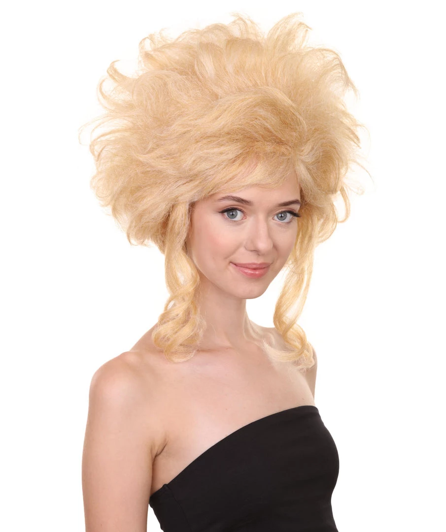 Adult Women's 16" Inch Medium Length Halloween Cosplay Baroque Renaissance 18th Century Lady Costume Wig, Synthetic Fiber Hair, | HPO 6 Adult Women's 16" Inch Medium Length Halloween Cosplay Baroque Renaissance 18th Century Lady Costume Wig, Synthetic Fiber Hair, | HPO