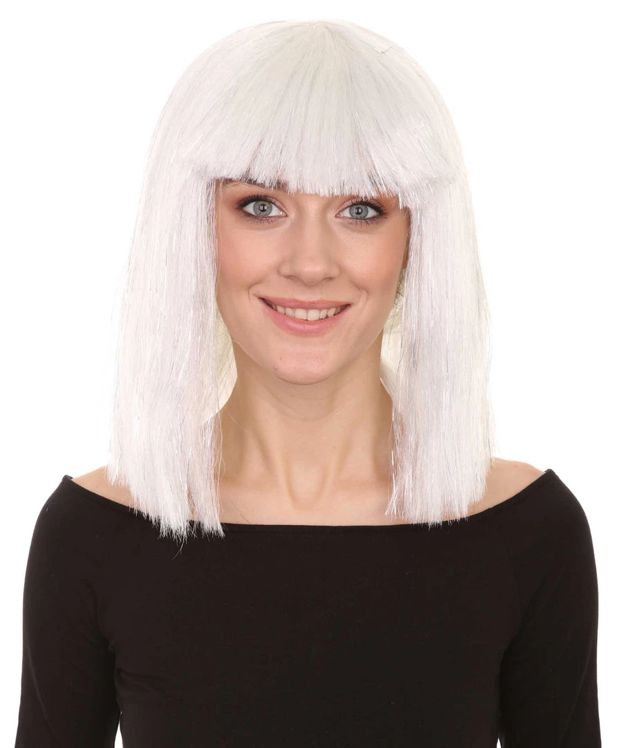 HPO Men's White Witch Adult Womens Wig | Horror Character Cosplay Halloween Wig | Premium Breathable Capless Cap 1 HPO Men's White Witch Adult Womens Wig | Horror Character Cosplay Halloween Wig | Premium Breathable Capless Cap