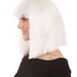 HPO Men's White Witch Adult Womens Wig | Horror Character Cosplay Halloween Wig | Premium Breathable Capless Cap 11 HPO Men's White Witch Adult Womens Wig | Horror Character Cosplay Halloween Wig | Premium Breathable Capless Cap