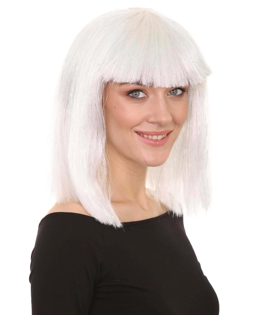 HPO Men's White Witch Adult Womens Wig | Horror Character Cosplay Halloween Wig | Premium Breathable Capless Cap 6 HPO Men's White Witch Adult Womens Wig | Horror Character Cosplay Halloween Wig | Premium Breathable Capless Cap