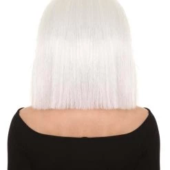 HPO Men's White Witch Adult Womens Wig | Horror Character Cosplay Halloween Wig | Premium Breathable Capless Cap 12 HPO Men's White Witch Adult Womens Wig | Horror Character Cosplay Halloween Wig | Premium Breathable Capless Cap