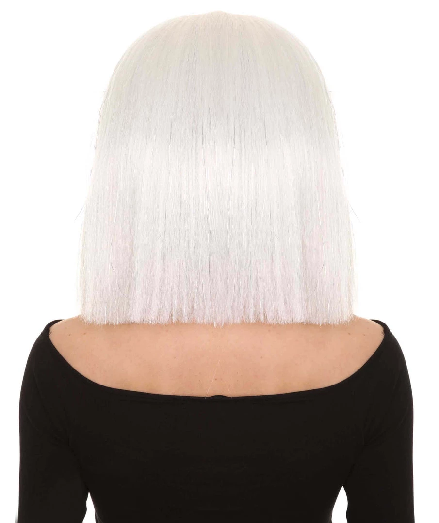 HPO Men's White Witch Adult Womens Wig | Horror Character Cosplay Halloween Wig | Premium Breathable Capless Cap 4 HPO Men's White Witch Adult Womens Wig | Horror Character Cosplay Halloween Wig | Premium Breathable Capless Cap