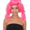 HPO Pink Circus Sweetie Womens Wig | Super Size Jumbo Wigs | Premium Breathable Capless Cap Women's