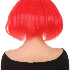 HPO Princess Snow Red Womens Wig | Bob Straight Character Cosplay Halloween Wig | Premium Breathable Capless Cap