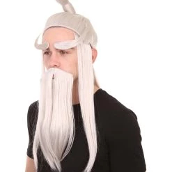 HPO Martial Arts Master Mens Wig Beard Eyebrow Set | Asian Wig | Premium Breathable Capless Cap 12 HPO Martial Arts Master Mens Wig Beard Eyebrow Set | Asian Wig | Premium Breathable Capless Cap