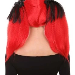 HPO Men's Red Lethal Beauty Womens Wig | Character Cosplay Halloween Wig | Premium Breathable Capless Cap