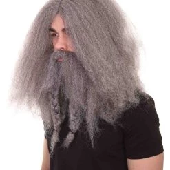 HPO Film Pirate Mens Wig And Full Beard Set | Cosplay Halloween Wig | Premium Breathable Capless Cap Men's 11 HPO Film Pirate Mens Wig And Full Beard Set | Cosplay Halloween Wig | Premium Breathable Capless Cap Men's